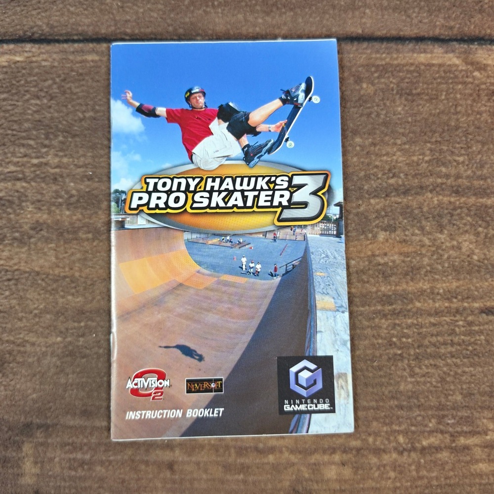 Activision Tony Hawk's Pro Skater 3 Manual GameCube OS Multi Excellent Booklet